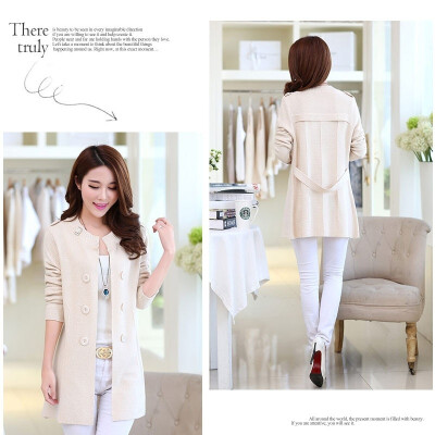 

Spring Womens Korean Fashion Large Size Casual Sweater Knit Cardigan Jacket