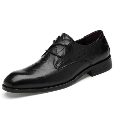 

Mens Shoes Fashion Casual Shoes Lace Up Genuine Leather Shoes Breathable Light Shoes Black Brown Size 35-46