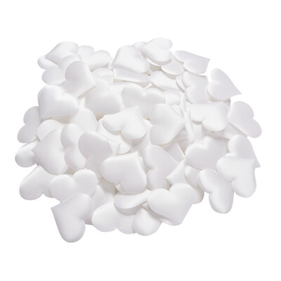 

100200pcs 352cm Fabric Heart Shaped Confetti Wedding Throwing Petals Romantic Wedding Decorations Valentines Day Decor