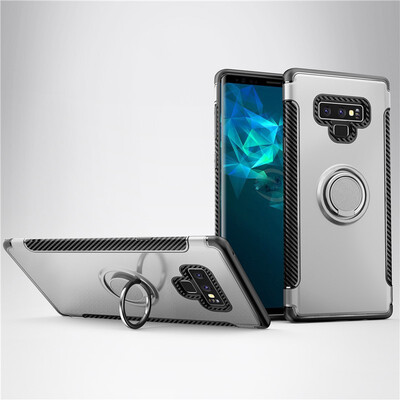 

Fecoprior Back Cover For Samsung Galaxy Note 9 Note9 Case Car Holder Stand Hard PC Silicon Ring Suction Bracket Celulars