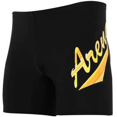 

Ariana arena swimsuits мужской плоский угол быстрый сухой удобный дышащий игровой моды спортивный досуг горячие весенние плавательные брюки имеют большие ярды пляжные штаны FSS5251-BKYL-L черный и желтый