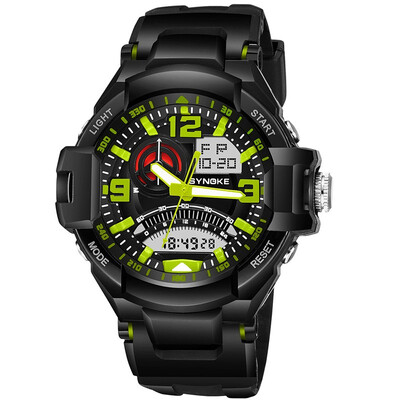 

Multifunctional Mens Sports Electronic Watch Waterproof Dual Time Outdoor Student Watch
