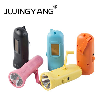 

JUJINGYANG 003 LED small mini USB charging solar hand multifunction energy-saving waterproof flashlight