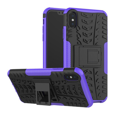 

Fecoprior Case for iPhone XS Max Back Cover Stand Silicon TPU PC Armor Heavy Rugged Phone Celulars Fundas Coque