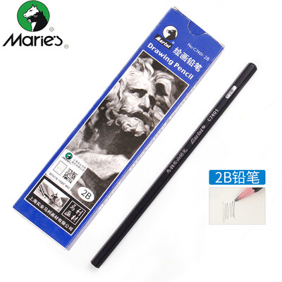 

Maries painting pencil 2B carbon pen sketch practice test pencil 12 boxed C7401