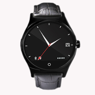 

Elegance Circular Screen Bluetooth Smart Watch Phone Fitness Smart Watch with Leather Strap Speaker Heart Rate Monitor Pedometer TV Controller Pedometer Sleep Monitor Music Player Phone book