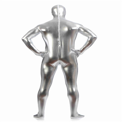 

Mens Metallic Open Eyes&Mouth Zentai Full Bodysuit Golden Mens Custom Made Tights Suit Fancy Cosplay Halloween Costumes