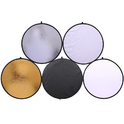 

32-Inch 80CM Portable 5 in 1 Photography Collapsible Multi-Disc Lighting Reflectors Foldable Round Multi Disc Light Reflector for