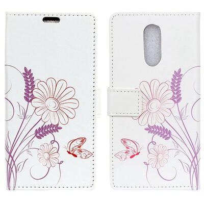 

MOONCASE LG Q7 Painted Leather Case - Pansy