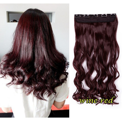 

24 Natural Hair Extensions wigs 1pcsset Straight curly Clip In Hair Extentions cosplay wigs