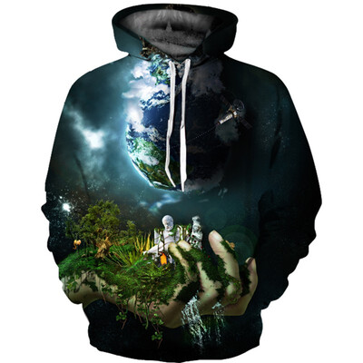 

Mens Hoodie 3D Printed Women Pullover Sweater