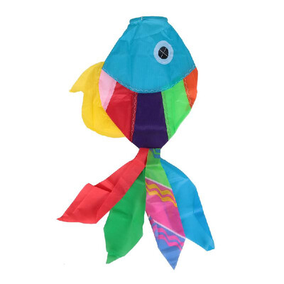 

70cm Length Multicolor 3D Kites Cute Fish-type Kite Fly Tail Kite Tails Ripstop