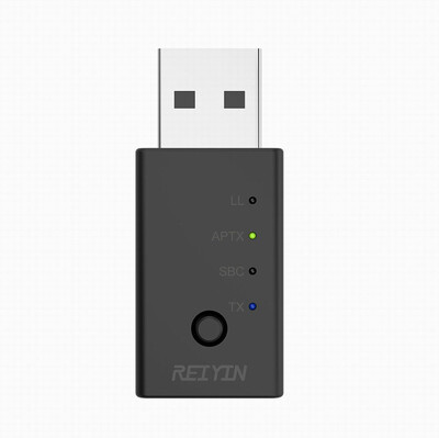 

Reiyin WT-04 USB Wireless Bluetooth 50 Transmitter Audio Adapter aptX Low Latency Technology Used PC Switch Game Machines Inclu