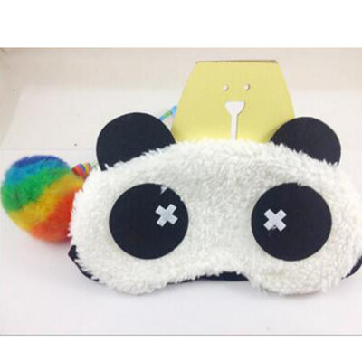 

Cute Cartoon Panda Style Blindfold Plush Fabric Shade Sleep Eye Mask