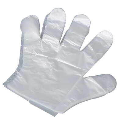 

UpperX Plastic Service Disposable Gloves 48 Pcs Clear