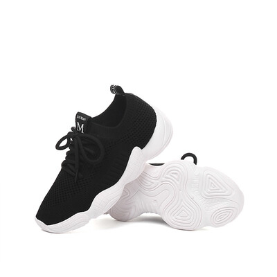 

New net red womens shoes Korean version of the wild breathable student old shoes flying woven running shoes mesh lazy sets of soc