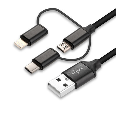 

3 in 1 USB Cable For Xiaomi Micro USB Cables For Huawei TypeC Data Cable For Samsung Charging Cable For iPhone