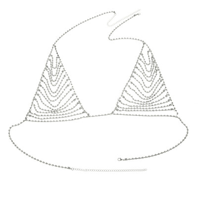 

Jewelry sexy rhinestone bra chain claw string bikini set with diamond body chain