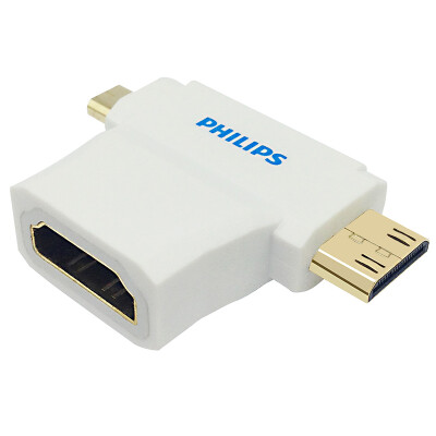 

Philips (PHILIPS) SWV6121 / 93 Переходный адаптер HDMI Micro HDMI to HDMI Mini HDMI to HDMI два в одном белом