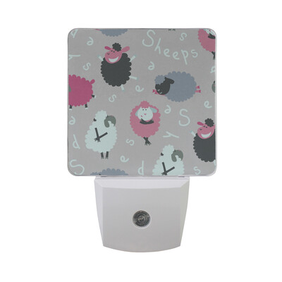 

ALAZA LED Night Light With Smart Dusk To Dawn SensorSheep Blue Plug In Night Light