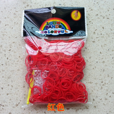 

Three SEMBEM rainbow hair about 100 portable multi-color high elastic stretch rubber band elasticity easy to break