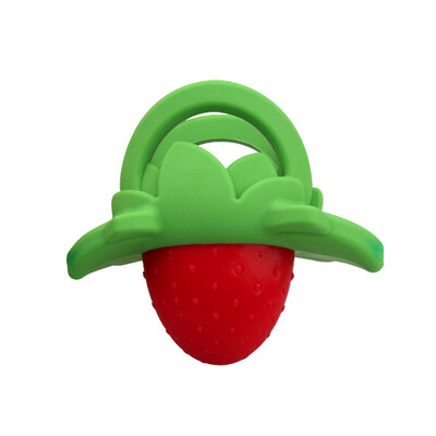

Baby Banana Baby Toys Teeth Molar Sticks Pacifier Bites Le US Imported Silicone Fingers Teeth Glue Strawberry