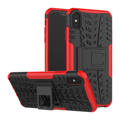 

Fecoprior Case for iPhone  Max Back Cover Stand Silicon TPU PC Armor Heavy Rugged Phone Celulars Fundas Coque