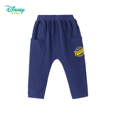 

Disney childrens trousers autumn male baby casual pants fleece sweater cloth harem pants 183K805 Navy 3 years old height 100cm