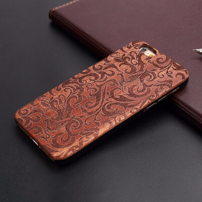 

Wood Phone Case For iPhone 5 5S 6 6S 6Plus 7 7Plus Cover Wooden Shockproof