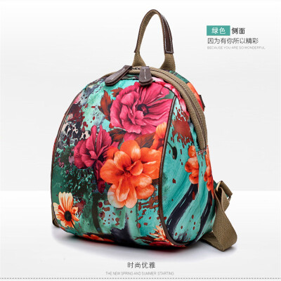 

ZHANAO Korean version of Oxford cloth backpack new leisure travel female soil backpack canvas bag