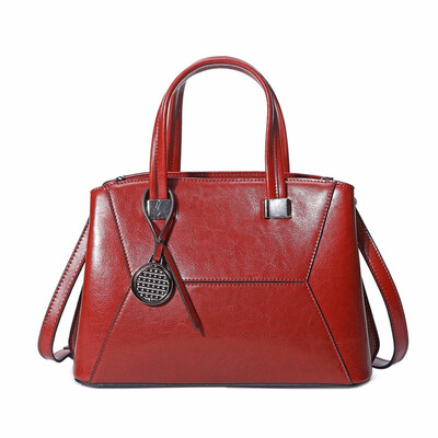 

Korean version of the new leather handbags oil wax fashion wild shoulder bag Messenger bag
