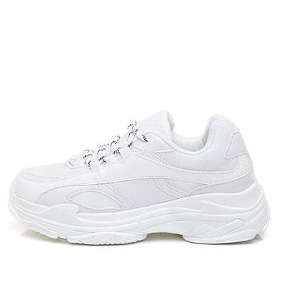 

White Sneakers Women Mesh Breathable Shoes Woman 2018 Fashion Dad Shoes Ladies Trainers Zapatos Mujer Tenis Femino