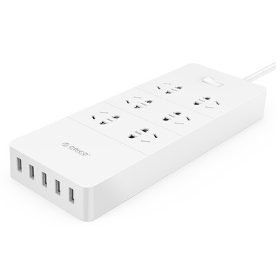 

ORICO (ORICO) ТРС-6A4U емкость 6 GB / Strip / коммутационная панель / монтажная плата 4 USB смартфоны плоская полоса зарядки 1.5 Beige