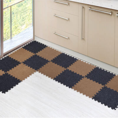 

FOOJO non-slip mat kitchen porch balcony anti-slip tile carpet 40 40cm dark gray