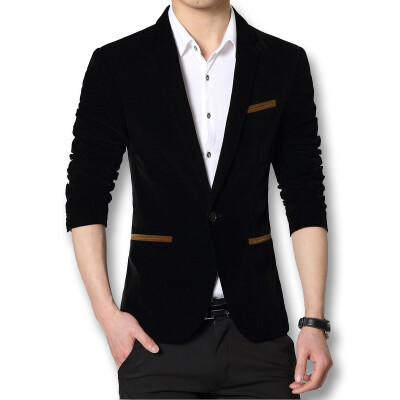 

New Men's Business Suits Dress Coats 2016 Fashion Men Spring Autumn Casual Blazers Slim Fits Outwears Cool Style 4 Colors