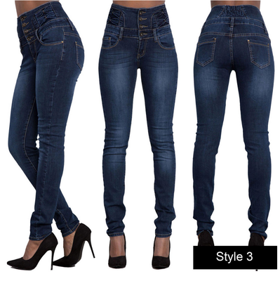 

Autumn&Winter Women Sexy High Waist Body Training Big Elastic Little Feet Jeans