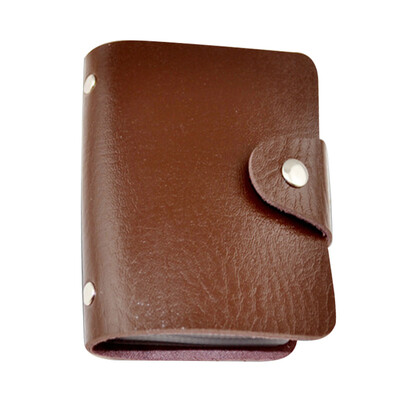 

MyMei Hot Slim Pu Leather Pocket Business ID Credit Card Wallet Holder for 24 Cards