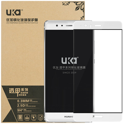 

All-China P9 Plus полноэкранная полноэкранная ламинированная закаленная стеклянная пленка / мобильный телефон защитная пленка белая