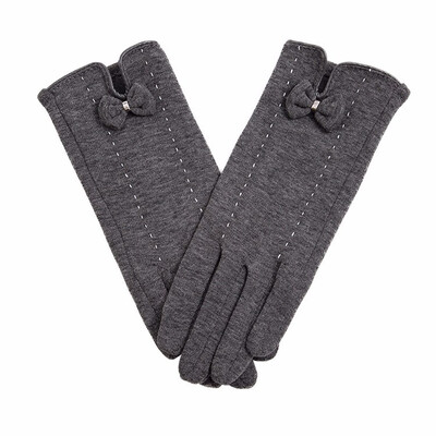 

Womens Winter Gloves Outdoor Warm Faux Fur Butterfly Decoration Furry Lining Safety 2018 New Hot Sale Discount High Quality