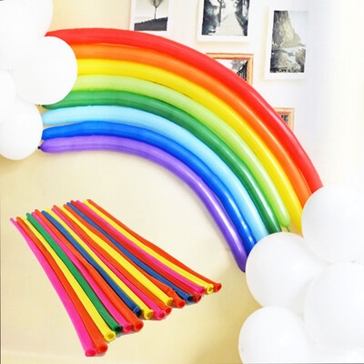 

Qinglan long strip magic balloon childrens activity animal preparation modeling performance balloon birthday party festival layout decoration mixed color 100 a