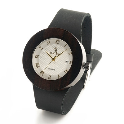 

BOBO BIRD wooden quartz pointer watch C02