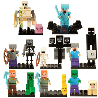 

Mi bloque de construcción de bloques de casa de bosque de DIY mundo ilumina juguetes compatibles con Legoed Minecrafted City