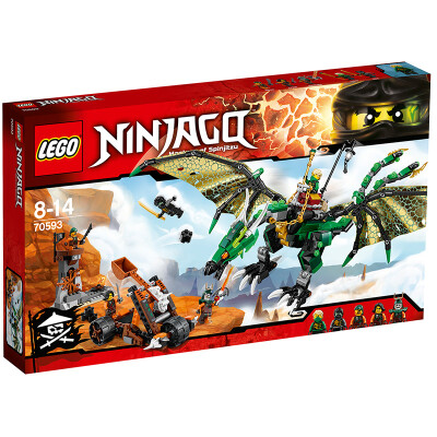 

Lego Mirage Ninja Series 8 years old - 14 years old ninja green dragon 70593 children building blocks toys Lego (while stocks last)