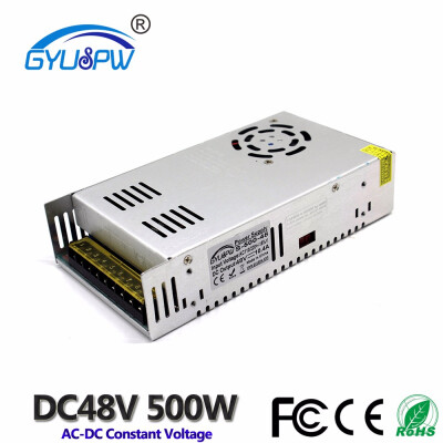 

Single Output Switching Power Supply DC 48V 500W Driver Transformers 220V 110V AC-DC SMPS For Led Light Stepper CCTV