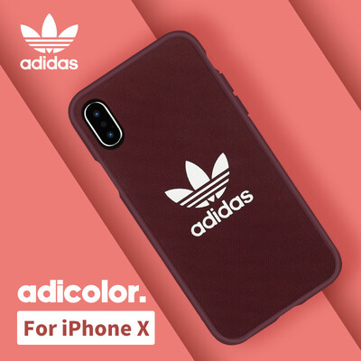 

Adidas new Apple iPhone XXs 58-inch mobile phone case cover three bars slip anti-fall fashion Gazelle series first love powder