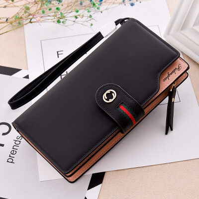 

Ladies Wallet long zipper clasp hand bag student mobile phone bag
