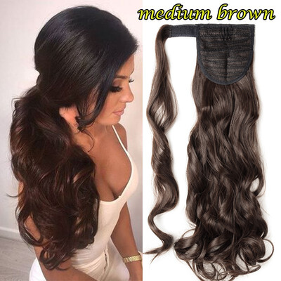

1724" Wrap Around Ponytail Extension for Woman Hair 125-145g