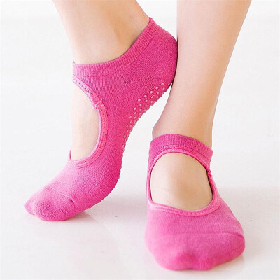 

Women AntiSkid Comfortable Wear-resisting Combed Cotton Solid Yoga Ballet Socks