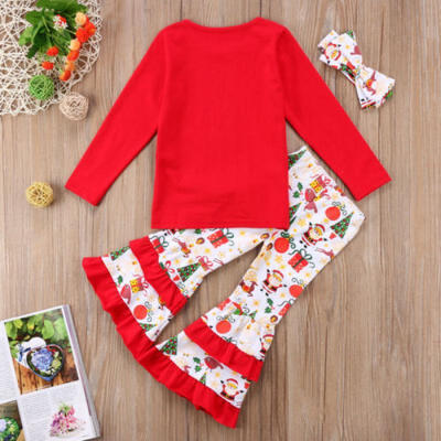 

Toddler Kids Baby Girls Flower Top Blouse Pants Leggings Outfits Set Clothes UK