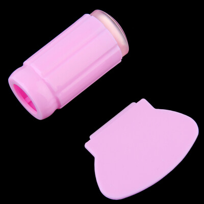 

1 Set Silicone Nail Art Seal Printing Stamper Transfer + Scraper Kit DIY